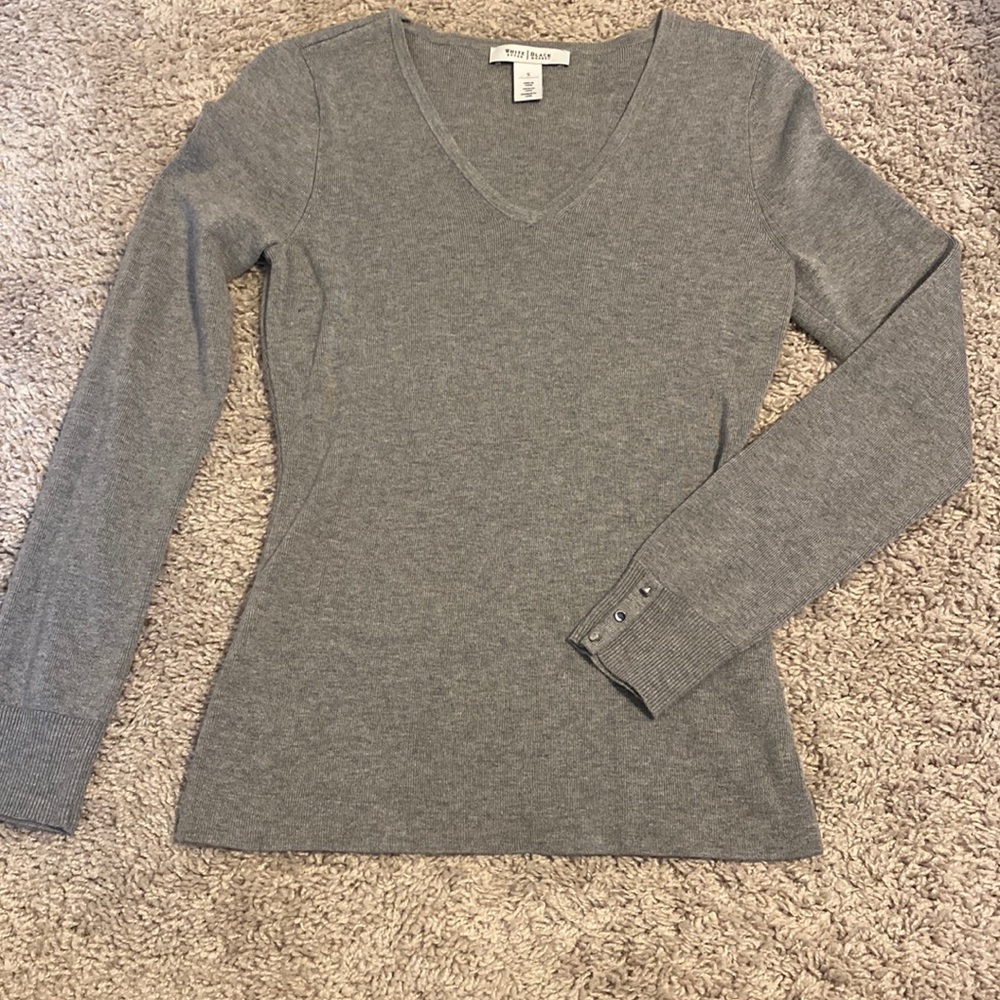 White House Black Market Sweater, Grey, Size: S